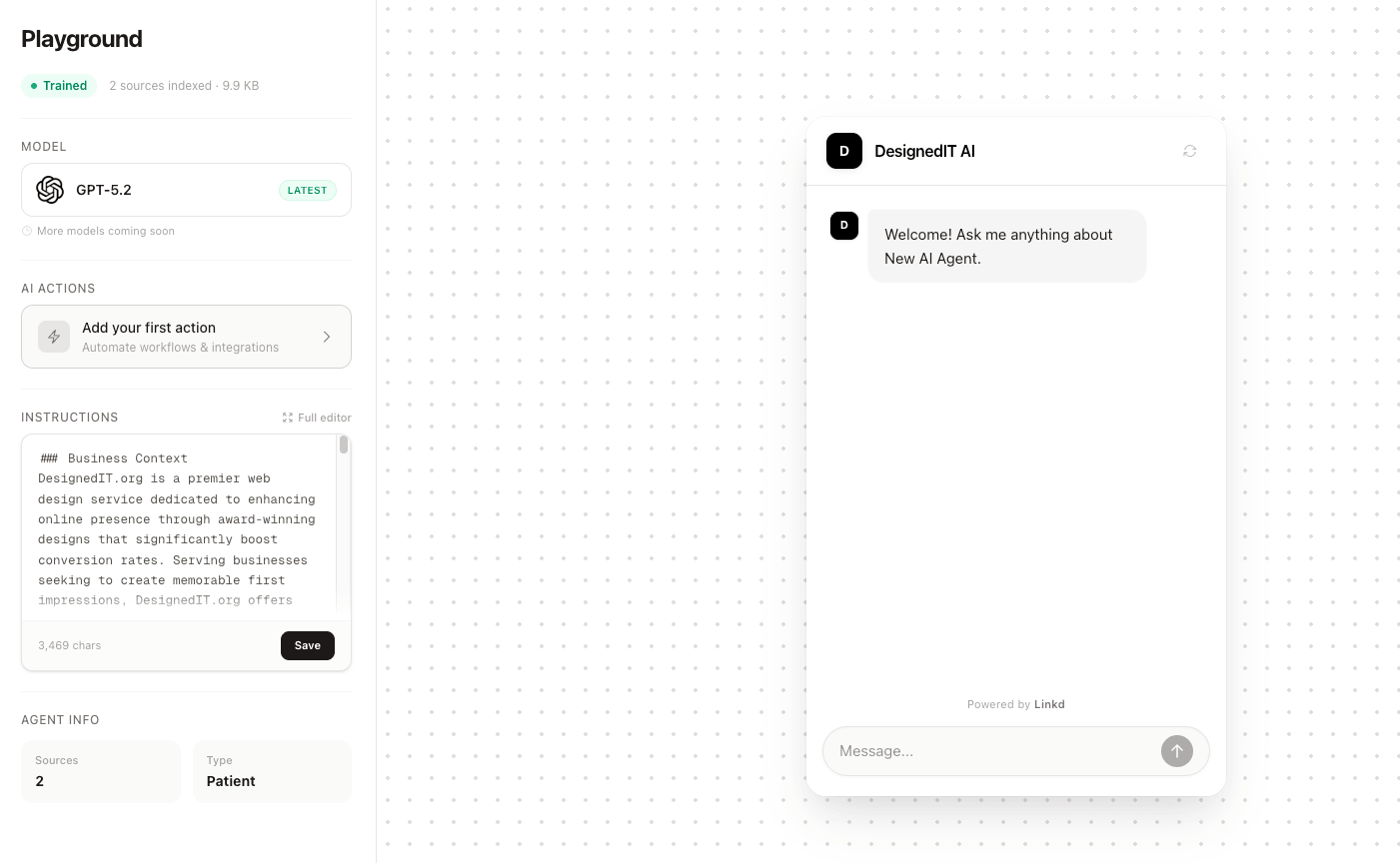 Test in the playground